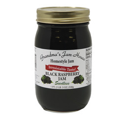 Homestyle Seedless Black Raspberry Jam 12/16oz