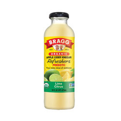 Organic Apple Cider Vinegar Drinks, Lime Citrus (Glass) 12/16oz