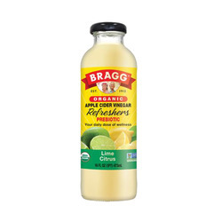 Organic Apple Cider Vinegar Drinks, Lime Citrus (Glass) 12/16oz
