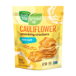 Cauliflower Crackers w/ Sea Salt (Resealable Pouch) 6/3.5oz