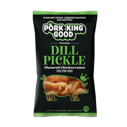 Dill Pickle Flavored Pork Rinds 12/1.75oz