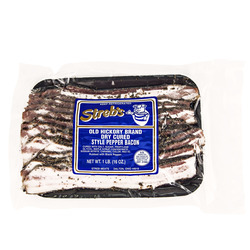 Old Hickory Brand Dry Cured Style Pepper Bacon 10/1lb