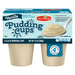 Vanilla Pudding Cups 12/4ct