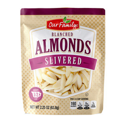 Slivered Almonds 12/2.25oz