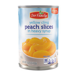 Yellow Cling Peach Slices 12/15.25oz