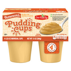Butterscotch Pudding Cups 12/4ct