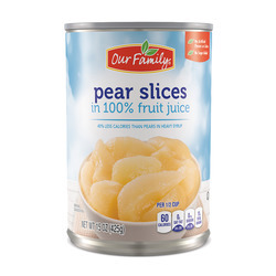 Sliced Lite Bartlett Pears 12/15oz