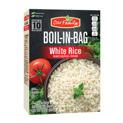 White Rice, Boil-In-Bag 12/14oz