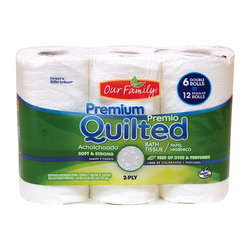 Quilted Premium Bath Tissue 8/6rl