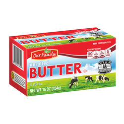 Unsalted Butter rBST Free 18/16oz