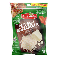 Shredded Mozzarella Cheese 12/8oz