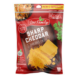 Shredded Sharp Cheddar Cheese 12/8oz
