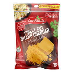 Shredded Fancy Sharp Cheddar Cheese 12/8oz