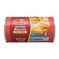 Jumbo Butter Flavored Biscuits 12/8ct