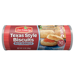 Texas Style Buttermilk Biscuits 12/12oz