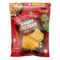 Shredded Sharp Cheddar Cheese 6/32oz