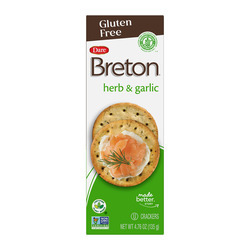 Breton® Gluten Free Crackers, Garlic & Herb 6/4.75oz