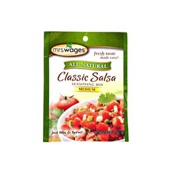 All Natural Classic Medium Salsa Mix 12/0.8oz