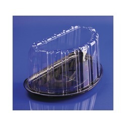 8-1/2" Cake Container w/Black Base 100ct