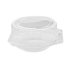 6" Hinge Pie Container #LBH602 3"High Dome 350ct