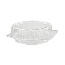 9" Hinge Pie Container #LBH992 3.5" High Dome 100ct