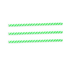 4" Green/White Stripe Bag Ties 2000ct
