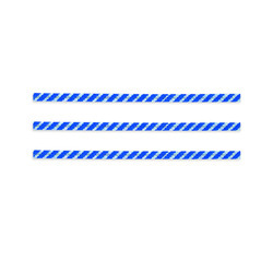 4" Blue/White Stripe Bag Ties 2000ct