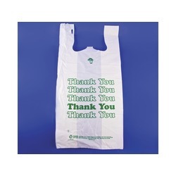 Large, Strong "Thank You"  T-shirt Sacks, 13"x8"x25 1000ct