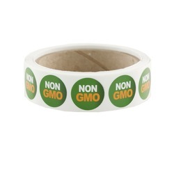 Green "NON GMO" Labels 500ct
