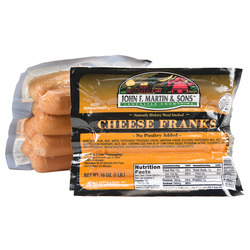 Cheese Franks 12/1lb