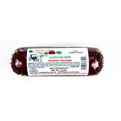 Jalapeno and Cheese Summer Sausage 12/12oz